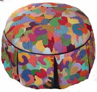 grand ottoman with biomorphic design
